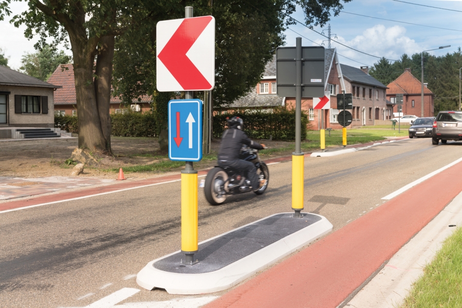 Rétrécissement M. Scheperslaan Heusden-Zolder