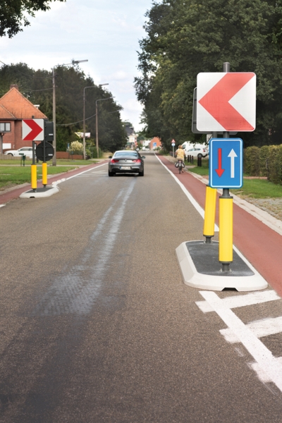 Rétrécissement M. Scheperslaan Heusden-Zolder