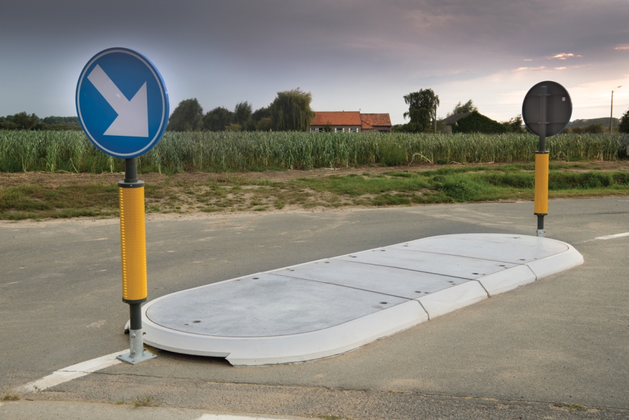 Îlot de traffic Zuibroekstraat Dixmude