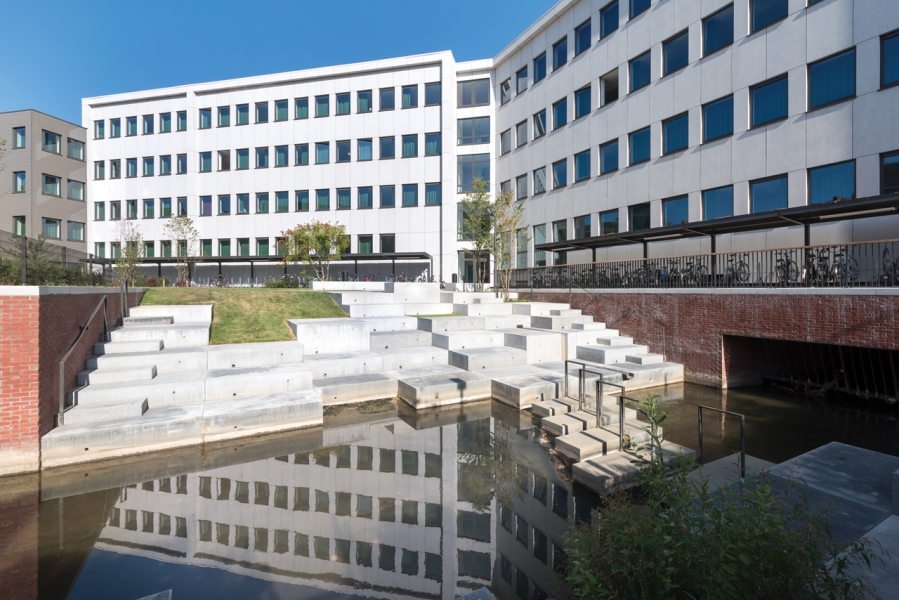 Jardin intérieur résidence d’étudiants Rega KU Leuven