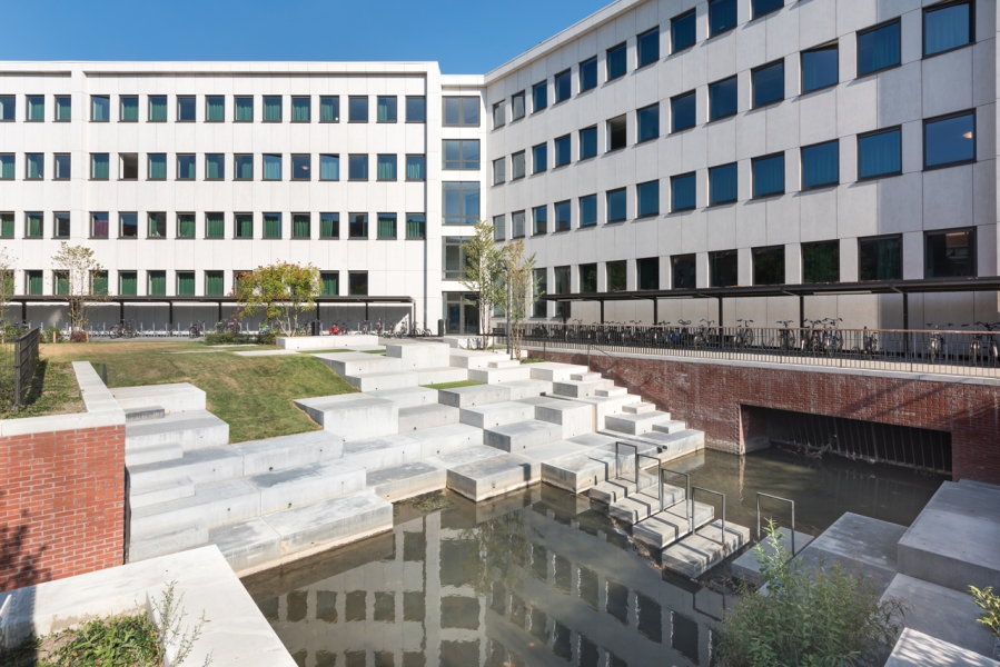 Jardin intérieur résidence d’étudiants Rega KU Leuven