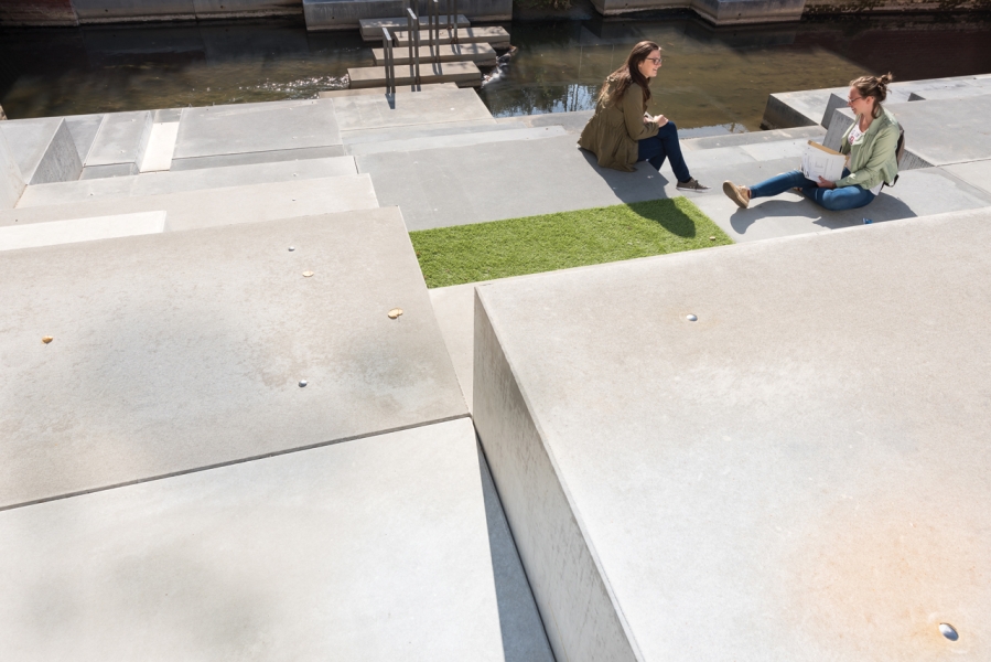 Jardin intérieur résidence d’étudiants Rega KU Leuven