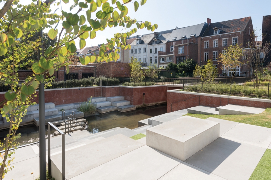 Jardin intérieur résidence d’étudiants Rega KU Leuven