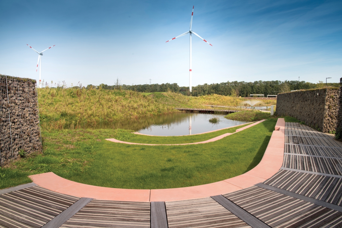 Cratère solaire site d'entreprise Ham