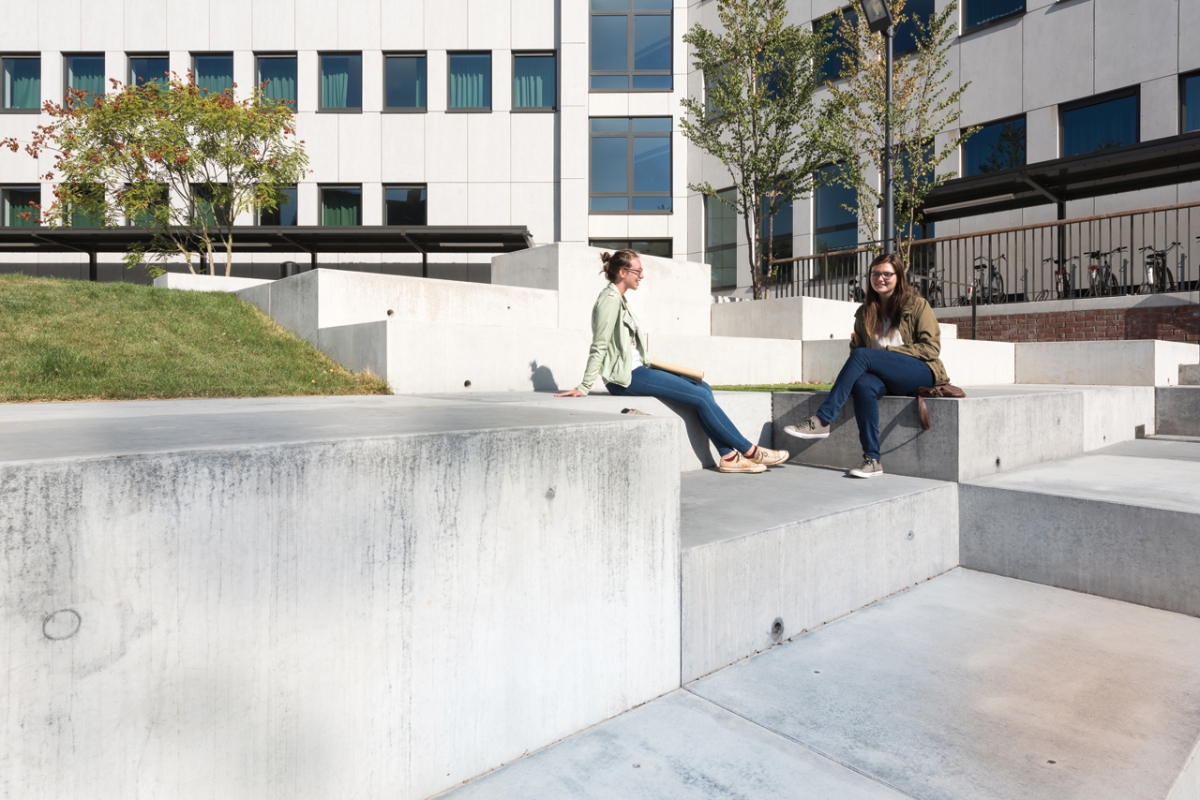 Jardin intérieur résidence d’étudiants Rega KU Leuven