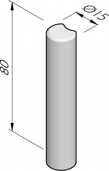 Palissade rond 15