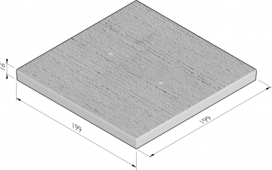 Dalle de plancher avec chanfrein